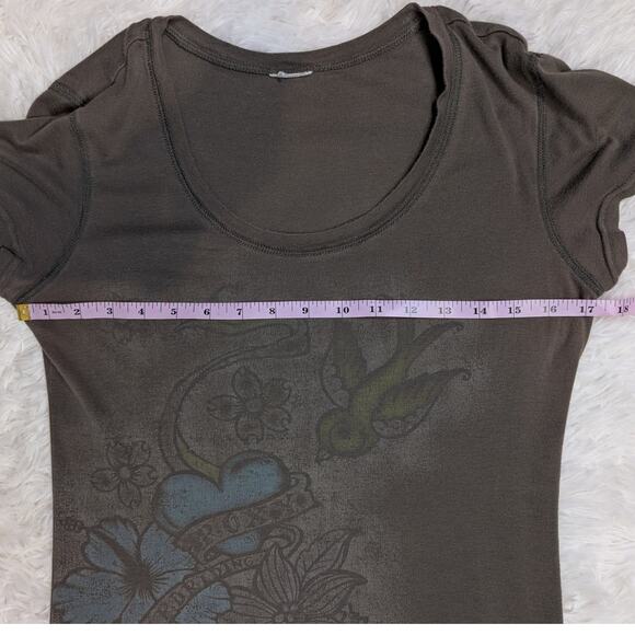 Roxy Tattoo Graphic Tee Shirt Women’s Small - Picture 7 of 13